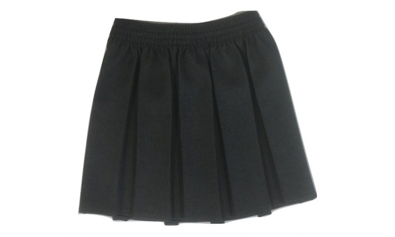 grey pleated skirt